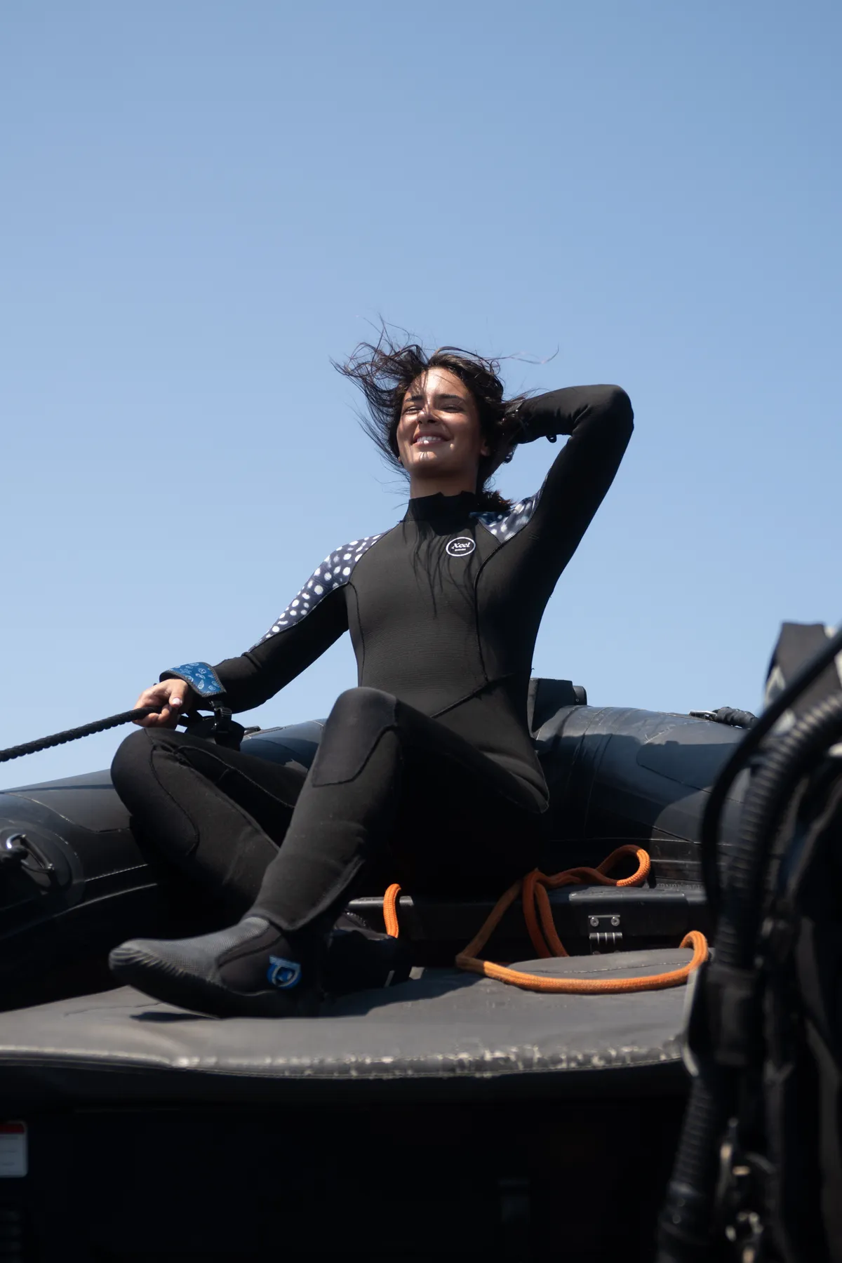 On the dive boat
